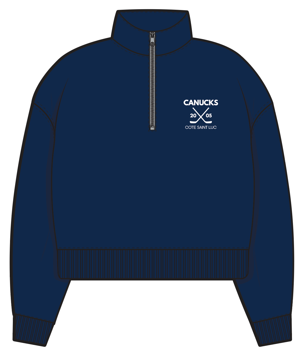 Canucks Hockey 1/4 Zip Sweatshirt